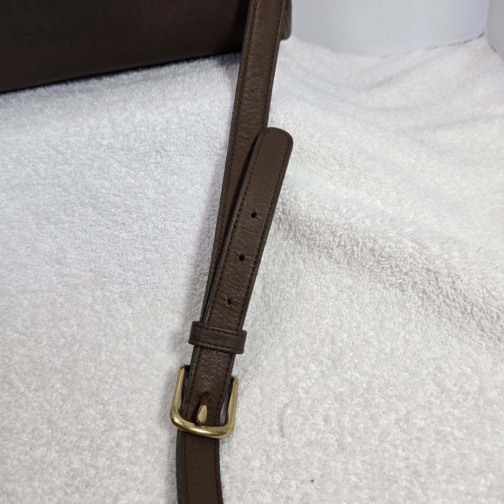 Vtg Coach Manor #9977 Taupe Convertible Top Handle Crossbody Bag Hangtag Rare - Picture 10 of 16